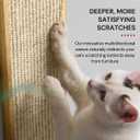 7 Ruby Road Wall Mounted Cat Scratcher with Multidirectional Sisal - Indoor Cat Wall Scratcher Post for Furniture Protection (Cream)
