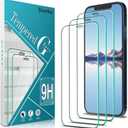 Slanku [3 Pack for iPhone 12 Pro Max 6.7-inch Screen Protector, HD Tempered Glass Film, Anti Scratch, Bubble Free, Case Friendly [Transparent]