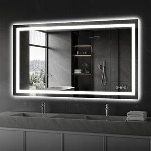 Koonmi 48x32 LED Bathroom Mirror, Shatterproof Mirror with Light