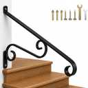 Outdoor Stair Handrails, 1-2 Steps Art Porch Handrails