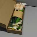 Floroom Artificial Greenery Stems Box Set, 22pcs with 8 Kinds of Faux Greenery Flowers Picks for DIY Bridal Bouquets Wedding Floral Arrangement Table Centerpieces, Green & Cream