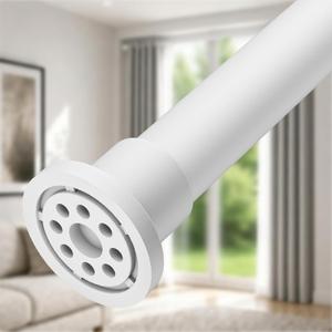ALLZONE Heavy Duty Tension Curtain Rod for Window, 83-123 In., Secure Lock