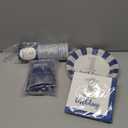 Juvale 144-Piece First Birthday Decorations for Boy - Blue & White Nautical Theme - With 1st Birthday Plates, Napkins, 9oz Cups & Cutlery - Disposable Party Supplies - Serves 24