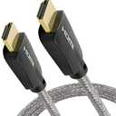 GE 4K HDMI Cable, 10 ft. HDMI 2.0 High Speed 18 Gbps with Ethernet, 4K 60Hz, 1440p 1080p 120Hz, HDR, for HDTV, Streaming, Blu-ray, Gaming, PS4 Pro PS5 Xbox, 33522
