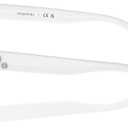 Swarovski Women's Sk2022f Low Bridge Fit Square Prescription Eyewear Frames (Opal White/Demo Lens)