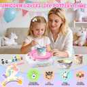 Pottery Wheel for Kids Complete DIY Pottery Painting Kit, Arts and Crafts for Kids Ages 8-12 with 3 Air-Dry Clay Packs and Tools, Unicorn Art Supplies Toys Birthday Gift for Boys Girls 6+ Years Old