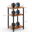OLIXIS 3-Tier Small Side Tables for Small Spaces, Set of 2