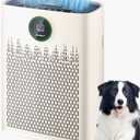 Air Purifiers for Home Large Room, with Smart Mode, Cover Up to 2200 Ft², PM2.5 Air Quality Display, 22dB Sleep Mode, Aromatherapy with 2X-Purification & 360°Air Outlet, HAP603, Milk White