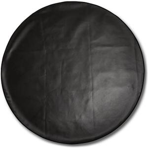 Black Fire Pit Mat - Double Sided, Silicone Coated Fiberglass Fabric - Protect Grass, Deck, Patio - Under Grill, Fire Pit, Fireplace, Wood Stove, Smoker, Chiminea - 30in Round Mat