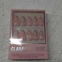 Glamnetic Press On Nails - First Kiss | Short Almond Neutral Pink Nails with a Glaze Finish | 15 Sizes - 30 Nail Kit with Glue