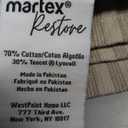 Martex Restore Sculpted Stripe Bath Towel – Soft, Absorbent, Moisture-Wicking and Quick to Dry – Lightweight for Everyday Use – Comfortable Feel with Convenient Loop for Hanging – 30" x 56" – Tan