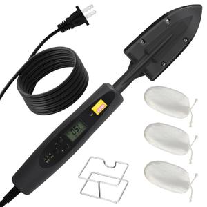 Edge Banding Iron, Adjustable 95-482℉ (35-250℃), with 6.56 Ft Power Cord and Metal Support, Precision Temperature Control, Suitable for Edge Banding, Covering Airplane Models, Sealing Iron