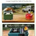 Indwell Infrared Propane Camping Stove - CSA Certified Portable Gas Stove with 23inch Extended Hose & Piezo Ignition, Windproof Single Burner for Backpacking, Hiking, Fishing & Emergency Preparedness