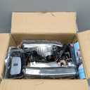 Headlight Assembly Fit For 2001-2011 Ford Ranger w/LED DRL Sequential Turn Light 01-11 Ranger with Corner Lights Headlamp Driver And Passenger Side (Black Housing Clear Relfector)