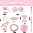 8PCS Stanley Cup Accessories set for 40oz & 30oz Tumbler with Handle,Including Straw Topper,Boot,Water Bottle Handle Strap,Straw Bow Decorate,Bracelets,Letter Charm,Initials Sticker,Cup Ring（Pink Y）