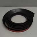 Carpet Floor Transition Strip 10Ft, Self-Adhesive Carpet to Tile Transition Edging Trim Suitable for Doorways Threshold, Cover Height Within 5mm  Black