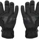 Heat Logic Thermal Winter Gloves, Touchscreen Compatible with Fleece Lining For Cold Weather, Water-Resistant Hiking Gloves, Small-Medium 