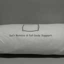 SUPA MODERN Cooling Bed Pillows for Sleeping 1 Pack Shredded Memory Foam Pillows Adjustable Cool Pillow for Side Back Stomach Sleepers Luxury Gel Pillows Body Pillow with Washable Removable Cover, Original White (Cooling)