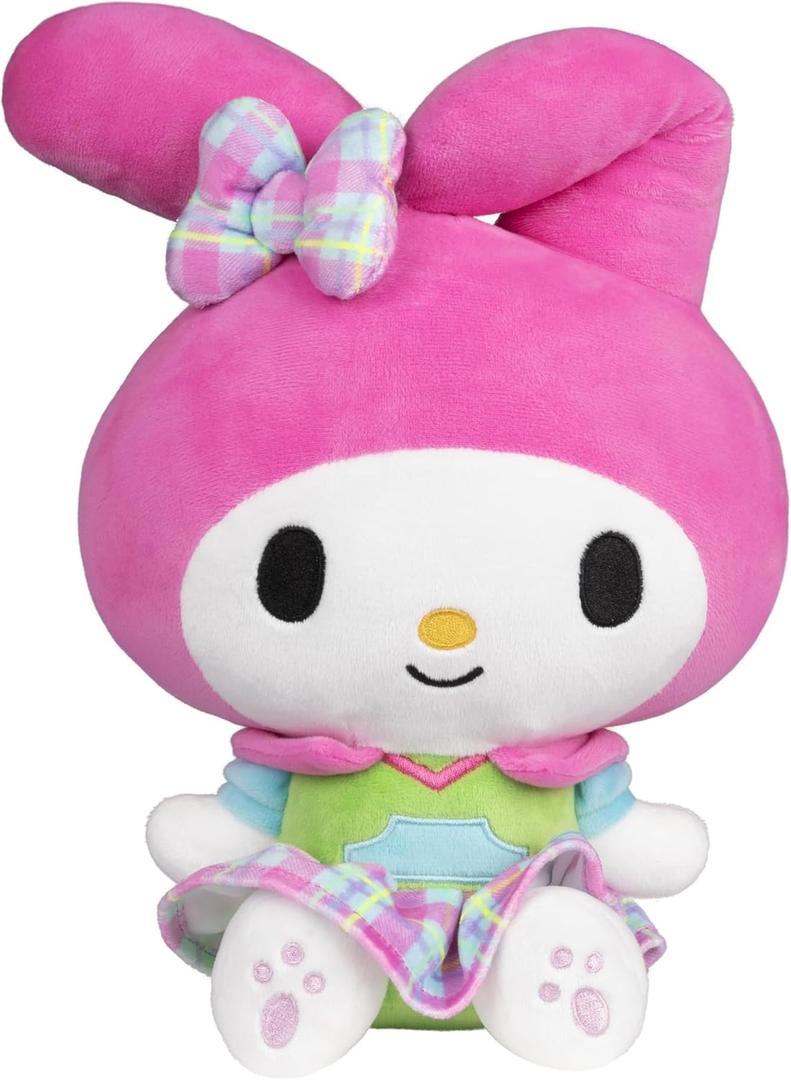Jazwares Hello Kitty and Friends, 12-Inch My Melody Neon Plush - Officially Licensed Sanrio Product from Ages 6+