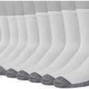 Hanes Ultimate Boys' Crew Performance Sport Socks, 10-Pair Packs Size 4,5-8,5 Kids