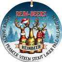 2025 Christmas Ornament  Rein-Beers Funny Ornament, Beer Lover Holiday Decoration, Gag Xmas Tree Gift