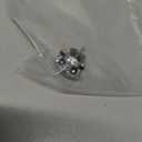 Amazon Essentials Fine Silver Plated Crystal Stud Earrings