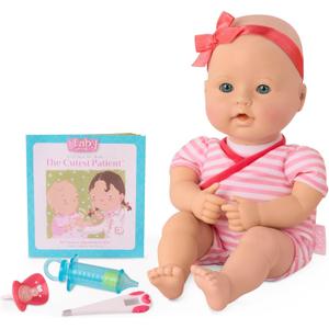 Baby Sweetheart by Battat  Medical Time 12-Inch Doll for Newborn with Soft Body & Easy  to  Read Story Book and Accessories