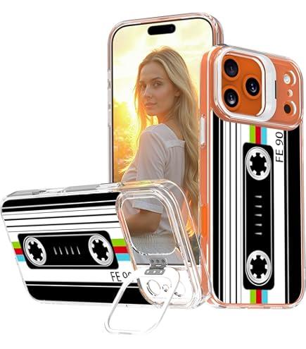Custom Retro Cassette Tape Case, Personalized Audio Mixtape, Compatible with iPhone 17 Pro