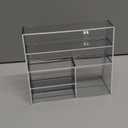 Small Acrylic Organizer Shelf, 7.75“ x 6.75“ x 3.125“