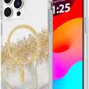Case-Mate iPhone 15 Pro Max Case - Karat Marble [12ft Drop Protection] [Compatible with MagSafe] Magnetic Cover with Cute Bling Sparkle for iPhone 15 Pro Max 6.7", Anti-Scratch, Shock Absorbent, Slim