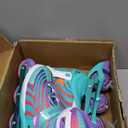 Girls Inline Skates for Boys Kids Ages 4-12, Adjustable Light Up Roller Skates for Youth Teens Ages 8-12, Beginner Blades for Women Adults (Mint Green)