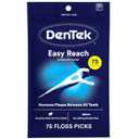 DenTek Easy Reach Complete Clean Floss Picks, with Strong Dental Floss, 75 Count, 3 Pack
