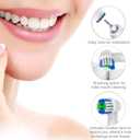 Replacement Toothbrush Heads Compatible with Oral-B Braun, 16 Pcs Professional Electric Toothbrush Heads Brush Heads for Oral B Replacement Heads Refill Pro 500/1000/1500/3000/3757/5000/7000/7500/8000