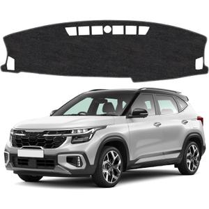 Dash Cover Mat for KIA Seltos 2024 2025 Accessories Non-Slip Dashboard Cover Mat Sunshade UV Rays Protector Interior Accessories(Not fit HUD, Not fit 2026)