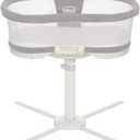 HALO BassiNest Luxe Swivel Sleeper - Over-Bed Baby Bassinet with 360 Rotation, Vibrations, White Noise, and Safe Close-Sleeping Design, Dove Grey Tweed