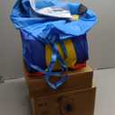 Inflatable Bounce House Jumping Castle Slide with Blower, Kids Bouncer with Basketball Rim, 110x82.5x72.8 Inch Bouncy Castle