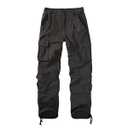 XNMAYA Black Cargo Pants for Womens Plus Size Military Army Combat Trousers, Baggy Hiking Casual Work Pant with Pockets US 24