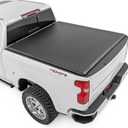 Rough Country Soft Roll Up Tonneau Cover for Chevy Silverado 1500 & GMC Sierra 1500 (2019–2026) – Marine-Grade Vinyl, No-Drill Install, Fits 5'10" Short Bed
