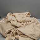 BRILLMAX 6 Pack Beige Round Tablecloths 108 Inch - Circle Bulk Linen Polyester Fabric Washable Table Cloth Cover for Wedding Reception Banquet Birthday Party Buffet Restaurant