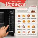 Gourmia Toaster Oven - 6-Slice Capacity, Digital Display, Black