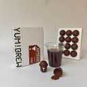 Yum!Brew Instant Espresso Coffee  Freeze-Dried Arabica from Yunnan | 12 Single Servings | Bold & Smooth | Hot or Cold Brew | No Sugar | Low Calorie | Travel-Friendly Mini Pods