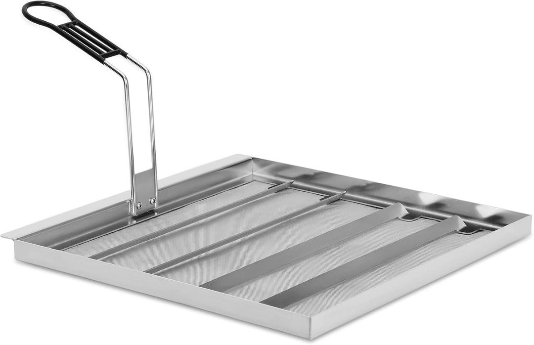 AF45 Commercial Deep Fryer Filter, 13.75" X 13.75" Fryer Oil Filter, 304 Stainless Steel, 550 Microns, Extend Oil Life By 40% for Commercial Kitchens and Restaurants