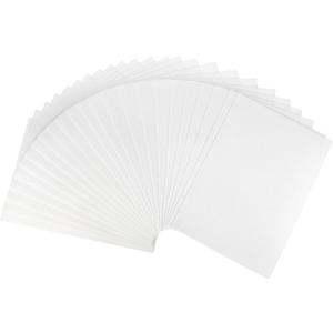 uxcell White Glitter EVA Foam Sheets 11 x 8 Inch 2mm Thick for Crafts DIY Projects 24 Pcs