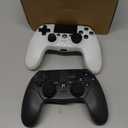 CHENGDAO Controller for PS4, Wireless Controllers for PlayStation 4/Pro/Slim, Remote Control with Adjustable RGB Light/1000mAh Battery/6-Axis Motion Sensor/Double Vibration/3.5mm Audio Jack, 2 Pack (Black&White)