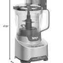 Ninja Food Processor, Professional XL, 1200 Peak-Watts, 4-in-1, Chopping, Slicing/Shredding, Purees, Dough, 12-Cup Processor Bowl, 2 Blades & 2 Discs, Feed Chute/Pusher, Black, NF701
