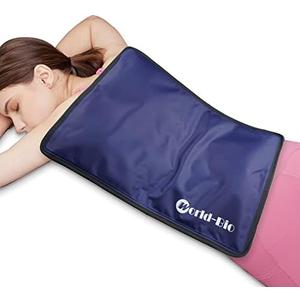 Extra Large Ice Pack for Injuries Reusable, Full Back Ice Pack Large Gel Ice Wrap w/2 Straps Cold Compress for Back Pain Relief from Swelling, Bruises, Sprains, Reusable Cold Pack 23.2" x 14.5"