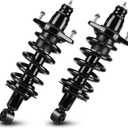 Rear Complete Strut Shock Absorber with Spring Assembly Fit for Honda CR-V 2.4L 4WD AWD FWD 2007 2008 2009 2010 2011, 1345688L, 1345688R, 2PCS (Rear Left and Right)