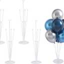 Balloon Stand Kit For Table - 4 Sets Balloon Sticks with Base For Birthday Graduation Party Decorations