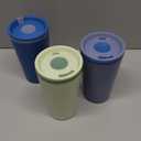 Copco Cone Travel Coffee Mug, 16 oz (Set of 3) - Insulated Drinkware with Spill-Proof Lid and Handle, Microwave & Dishwasher Safe - BPA-Free, Compact for Desk & Cup Holder Friendly (Assorted Colors)