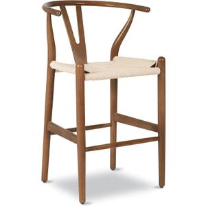 POLY & BARK Weave Counter Stool in Walnut POLY & BARK Weave Counter Stool in Walnut